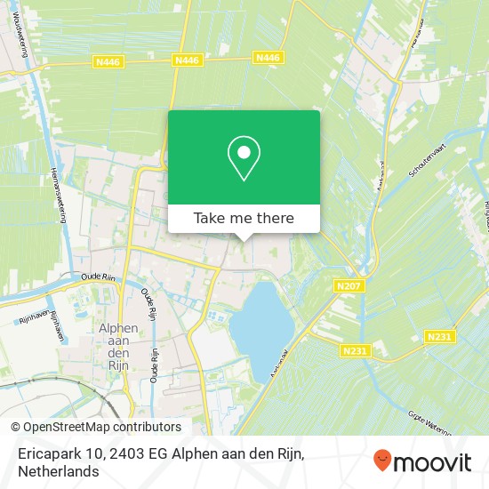 Ericapark 10, 2403 EG Alphen aan den Rijn map