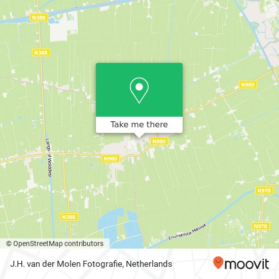 J.H. van der Molen Fotografie, Noorderkluft 21 Karte