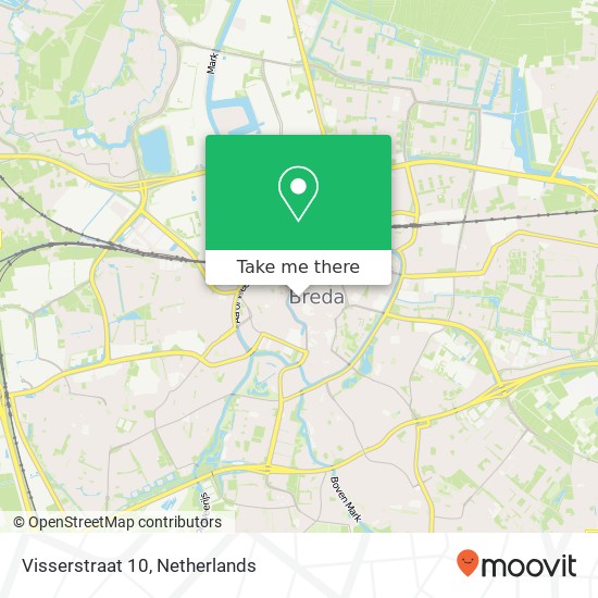 Visserstraat 10, Visserstraat 10, 4811 WJ Breda, Nederland map
