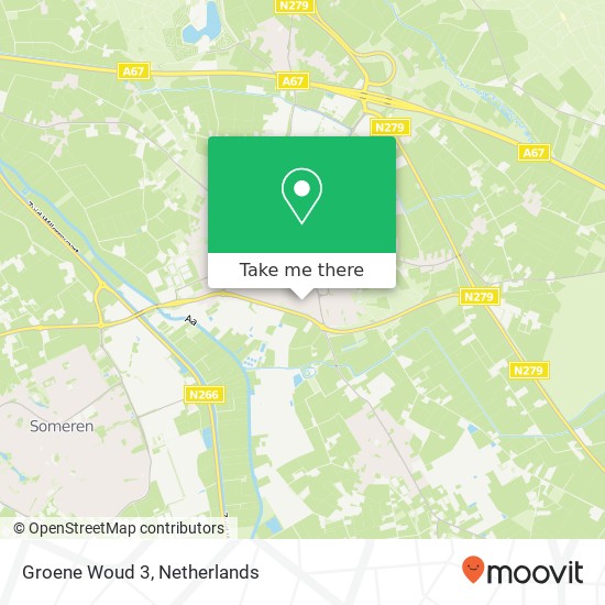 Groene Woud 3, 5721 JK Asten map