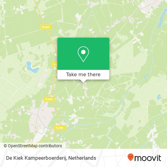 De Kiek Kampeerboerderij, Looneind 6 Karte