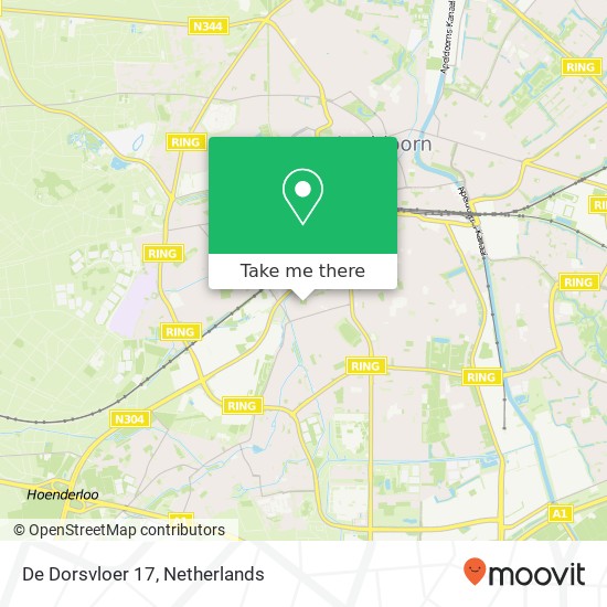 De Dorsvloer 17, 7335 LS Apeldoorn map