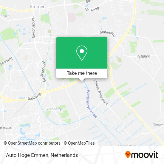 Auto Hoge Emmen map