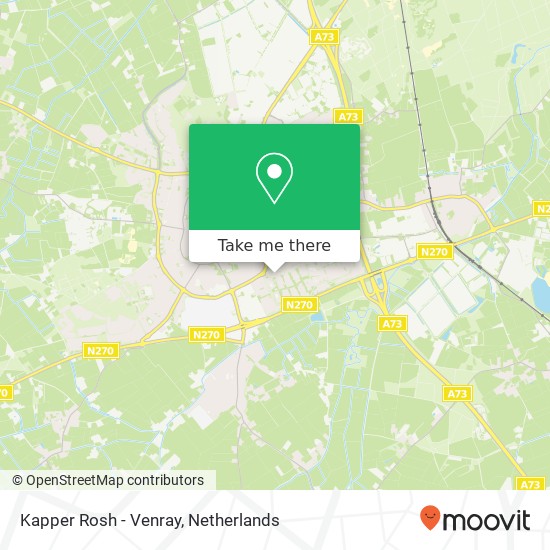 Kapper Rosh - Venray, Beethovenstraat 3 Karte