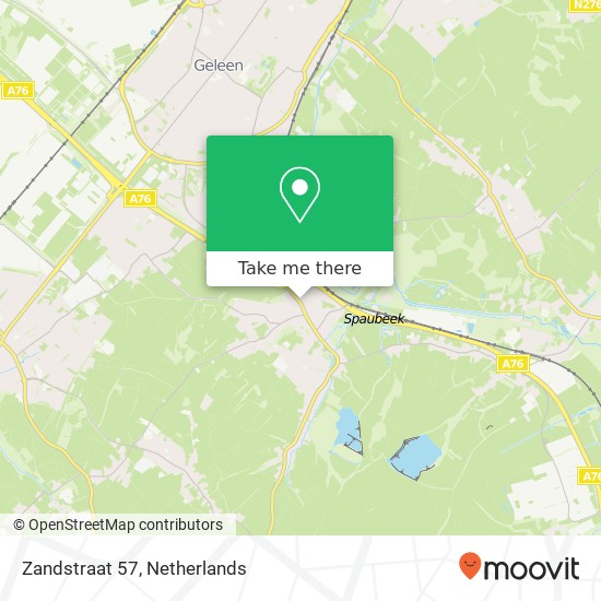 Zandstraat 57, 6176 CA Spaubeek map