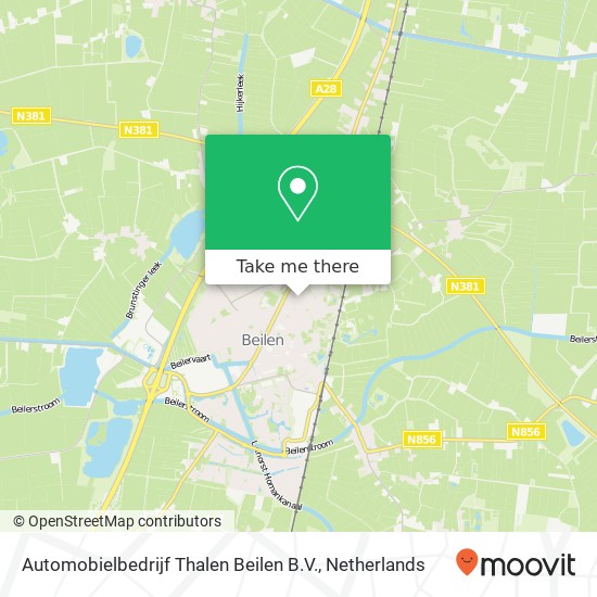 Automobielbedrijf Thalen Beilen B.V., Asserstraat 54 map