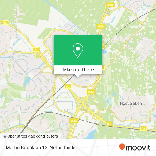 Martin Boonlaan 12, 3829 GX Hooglanderveen map