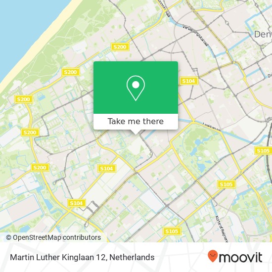 Martin Luther Kinglaan 12, 2552 PS Den Haag map