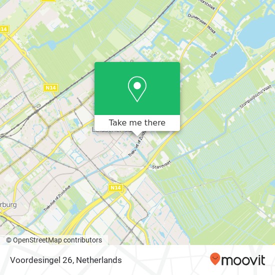 Voordesingel 26, 2265 EE Leidschendam map