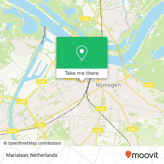 Marialaan, 6542 ZR Nijmegen Karte