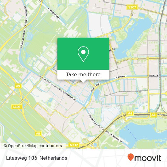 Litasweg 106, Litasweg 106, 1060 RV Amsterdam, Nederland map