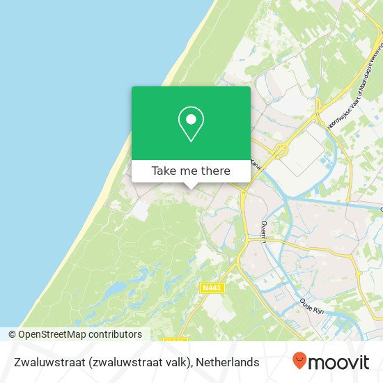 Zwaluwstraat (zwaluwstraat valk), 2224 Katwijk aan Zee map