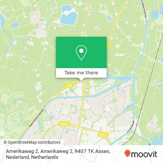 Amerikaweg 2, Amerikaweg 2, 9407 TK Assen, Nederland Karte