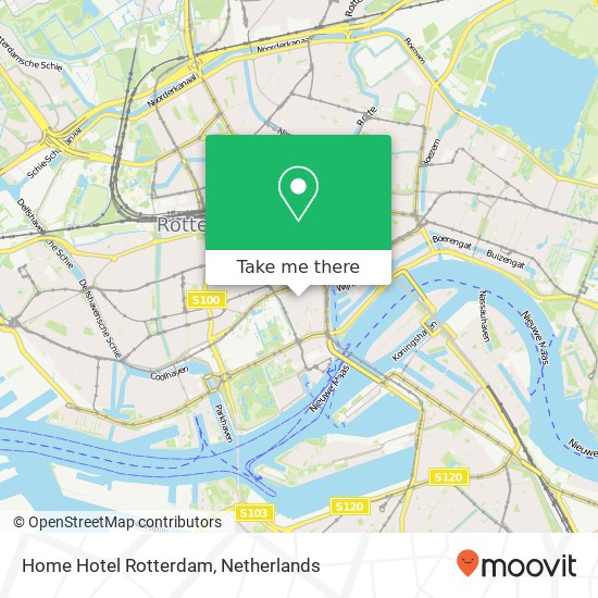 Home Hotel Rotterdam, Witte de withstraat 38 map