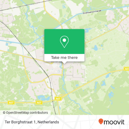 Ter Borghstraat 1, 5666 RA Geldrop map