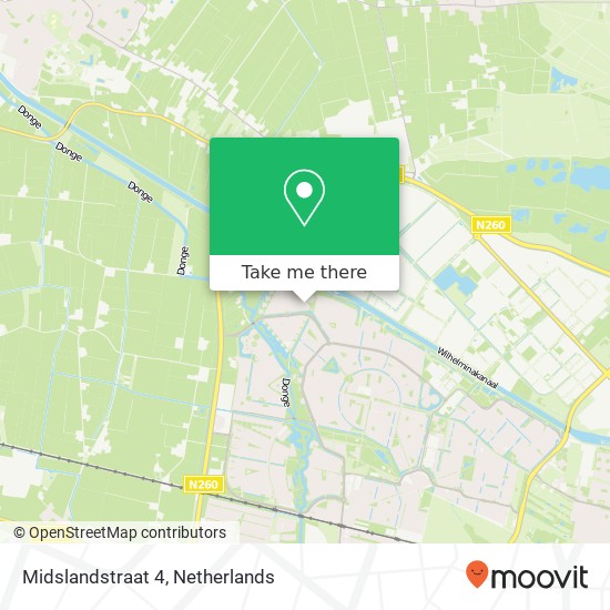 Midslandstraat 4, 5045 DL Tilburg Karte