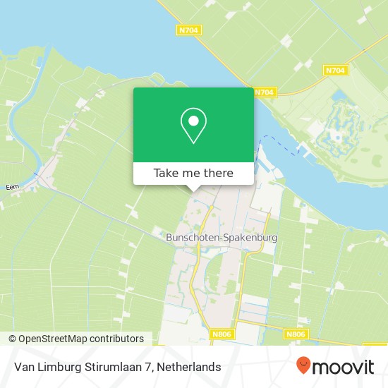 Van Limburg Stirumlaan 7, 3752 GN Bunschoten Spakenburg map