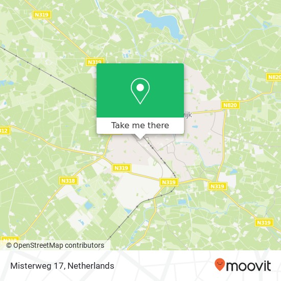 Misterweg 17, 7102 BD Winterswijk Karte
