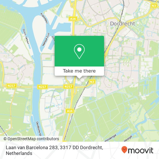 Laan van Barcelona 283, 3317 DD Dordrecht map