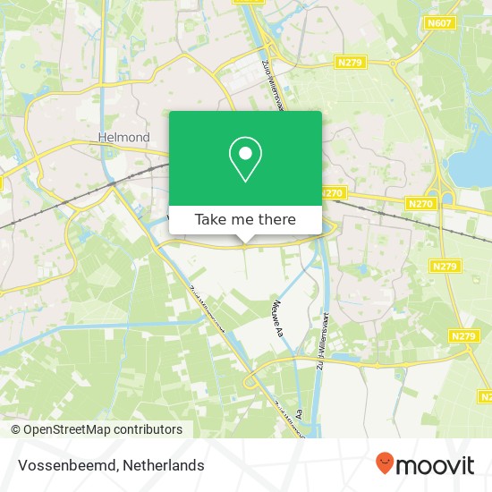 Vossenbeemd, Vossenbeemd, Helmond, Nederland Karte
