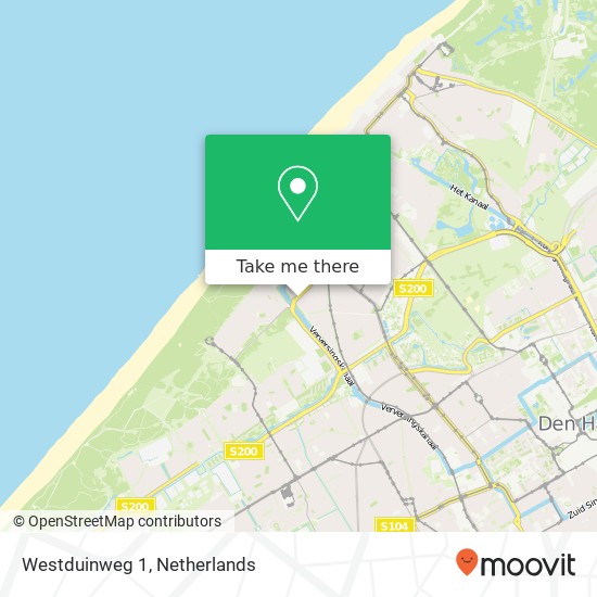 Westduinweg 1, 2583 EA Scheveningen Karte