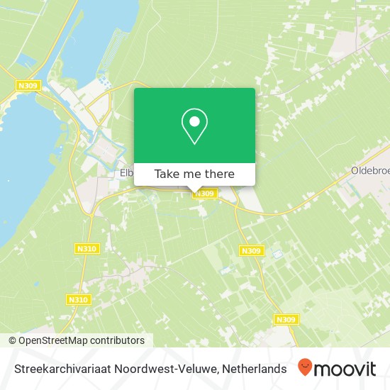 Streekarchivariaat Noordwest-Veluwe Karte