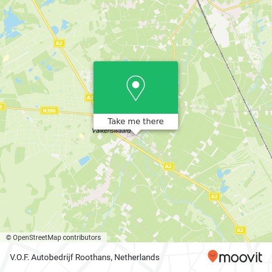 V.O.F. Autobedrijf Roothans, Dorpstraat 136 map