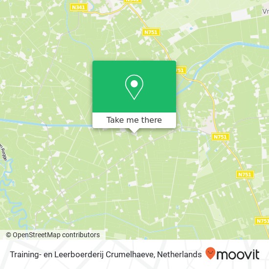 Training- en Leerboerderij Crumelhaeve, Kruimersweg 4 map