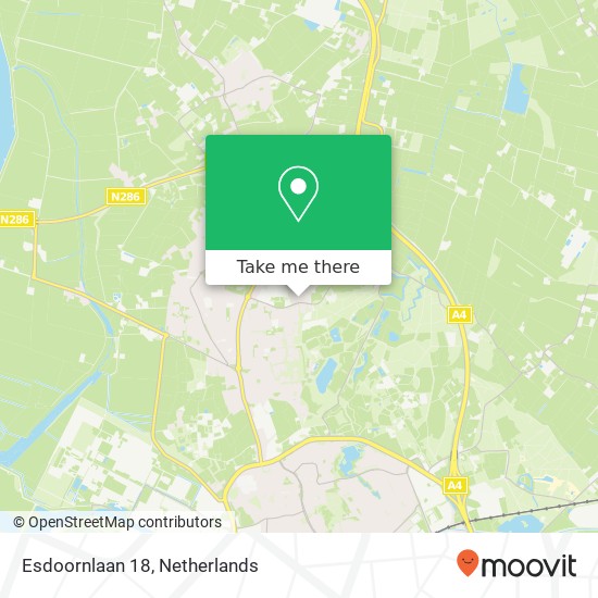 Esdoornlaan 18, Esdoornlaan 18, 4661 TB Halsteren, Nederland map