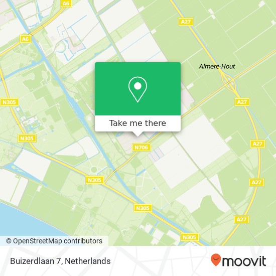 Buizerdlaan 7, 1343 BE Almere-Hout map