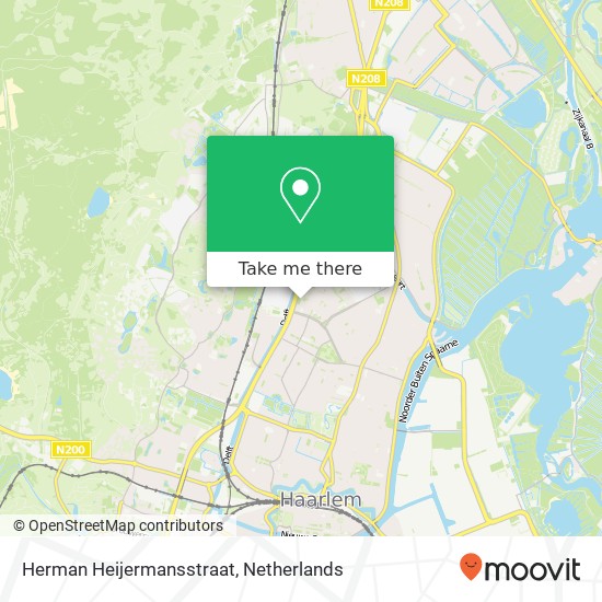 Herman Heijermansstraat, 2024 JJ Haarlem map