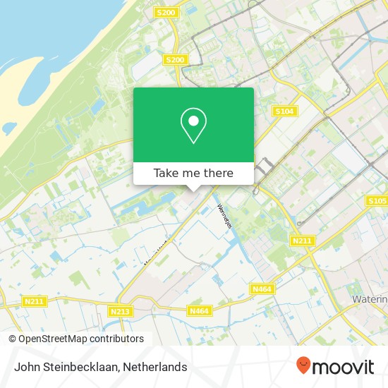 John Steinbecklaan, John Steinbecklaan, 2553 Den Haag, Nederland Karte