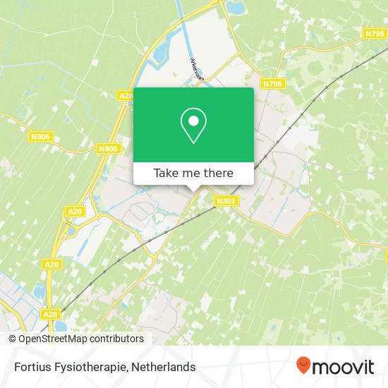Fortius Fysiotherapie, Van 't Hoffstraat 34 map