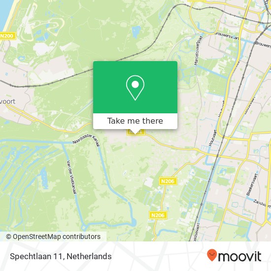 Spechtlaan 11, 2111 GM Aerdenhout map