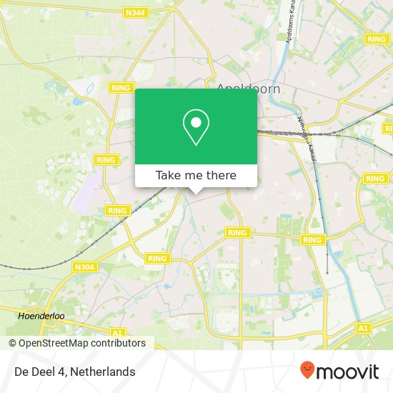 De Deel 4, 7335 MG Apeldoorn map