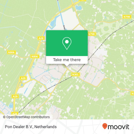 Pon Dealer B.V., Van Middachtenstraat 2 map