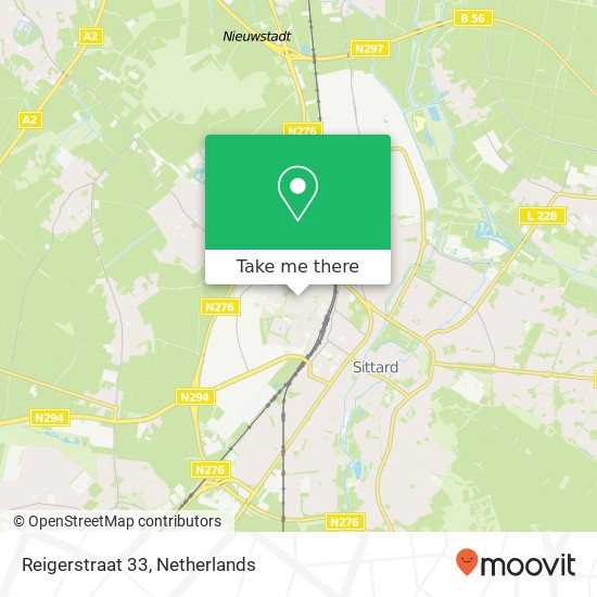Reigerstraat 33, 6135 ER Sittard map