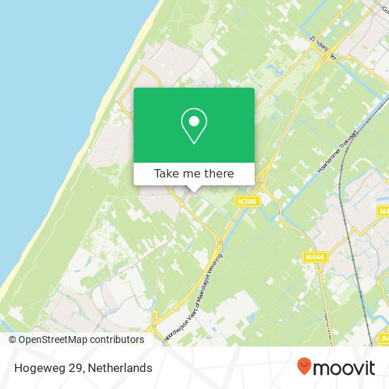 Hogeweg 29, 2201 AN Noordwijk map