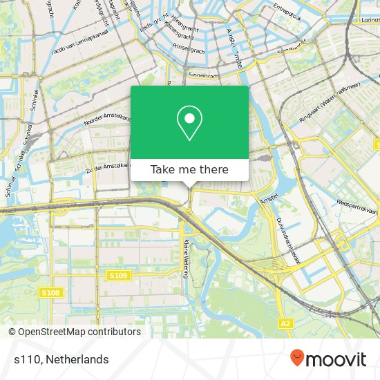 s110, 1079 Amsterdam Karte