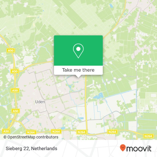 Sieberg 22, Sieberg 22, 5403 WG Uden, Nederland map