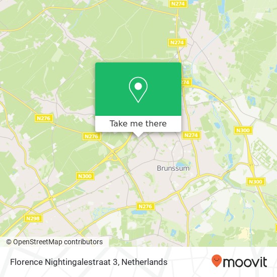 Florence Nightingalestraat 3, 6441 HS Brunssum map