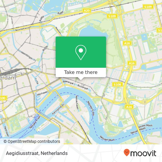 Aegidiusstraat, Aegidiusstraat, 3061 XJ Rotterdam, Nederland Karte