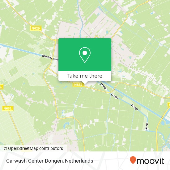 Carwash-Center Dongen, De Slof 54 Karte