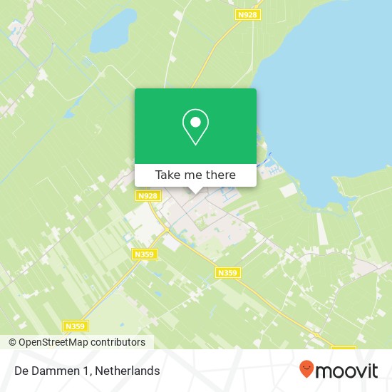 De Dammen 1, 8561 EN Balk map