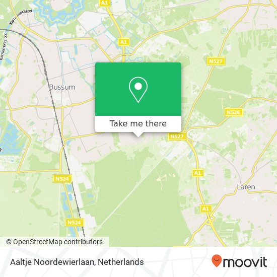 Aaltje Noordewierlaan, 1403 GL Bussum map