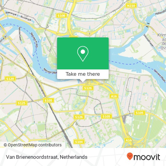 Van Brienenoordstraat, 3077 AC Rotterdam map