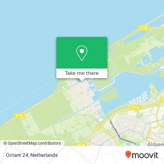 Octant 24, 1319 DR Almere-Stad map