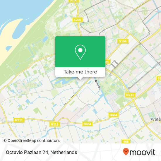 Octavio Pazlaan 24, 2553 Den Haag map