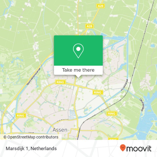 Marsdijk 1, Marsdijk 1, 9403 TT Assen, Nederland map