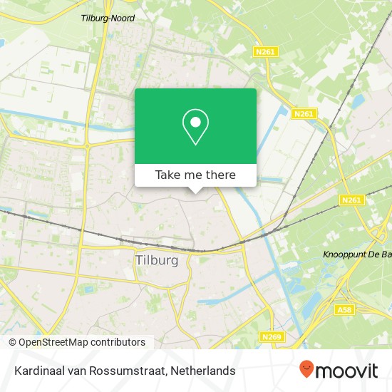 Kardinaal van Rossumstraat, 5014 LG Tilburg map